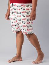 Men's Multicolor, 100% Cotton, Printeded, Regular Fit, Inner Elastic, Mid-Rise, Plus Size Boxers